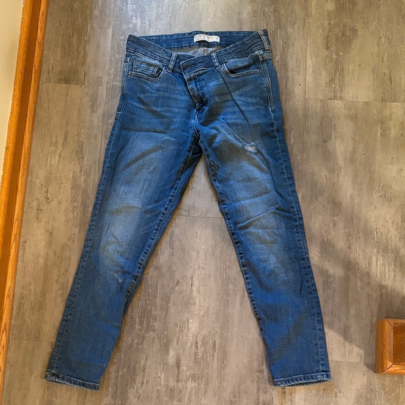Zara Classic Blue Denim Pants - Picture 1 of 3